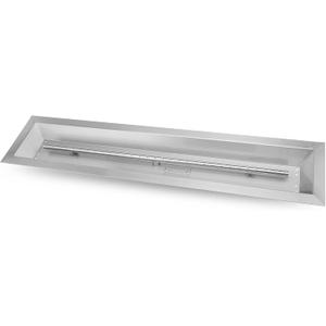 Stanbroil 48 by 6-Inch Drop-in Linear Trough Fire Pit Burner, 304 Stainless Steel Gas Fire Pit for Outside, BTU 91,000 Max