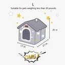 BXEBUI Dog House Indoor Memory Sponge, Foldable Dog House Kennel Bed Mat with Cushion for Small Medium Large Dogs Cats, Winter Warm Cat Nest Puppy Cave Sofa Pet Products (Large)