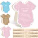 2 x Gueevin Pink 50 Pcs Don't Say Baby Shower Game Clothespin with Sign