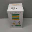 Electric Blanket Heated Throw, Soft Flannel 50"x60" Heating Blanket with 8 Hours Auto Off 10 Fast Heating Levels Machine Washable Sherpa Heated Blanket with Overheating Protection