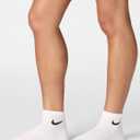 Nike Unisex Adult Everyday Cushioned Training Ankle Socks (6-Pack) | Mens and Womens (White, S)