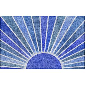 Navy Blue Boho Outdoor Door Mat Doormat, Navy Blue Boho Welcome Door Mats Doormat Outdoor Indoor Entrance, Indoor Door Mats for Entryway, 17x30