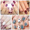 420 Pieces 30 Sheets Nail Polish Strips with Nail File Nail Stickers Full Nail Wraps Self Adhesive Nail Art Stickers Nail Strips for Women Girl Nail Art Accessories