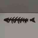 Wallcharmers Large Fish Bone Key, Leash, & Towel Holder | Nautical Home & Wall Decor Has Damage