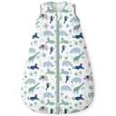 Yoofoss Baby Sleep Sack 12-18 Months, 1.5 Tog Baby Wearable Blanket with 2-Way Zipper, 100% Cotton Organic Fabric Winter Infant Sleeping Sack, Warm Soft Comfy (Large)