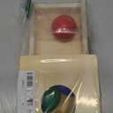 Busy edition Montessori Toys Object Permanence Box Soft Sound Wooden Baby Ball Drop Play for 6 Month 1 2 3 Year Old Toddlers Infant Early Age Toy (Red Green Blue), Middle