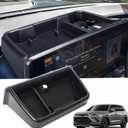Dashboard Behind Screen Storage Box for Toyota Grand Highlander 2024 2025 2026, Interior Accessories Center Console Organizer Tray for 24 25 26 Grand Highlander, Black