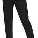 Womens Athletic Pants Lightweight Quick Dry Jogging Pants with Pockets for Lounge, Workout, Hikking, Golf, Travel (X-Large, Black)