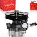 PHOBOOS Power Steering Pump Compatible with Toyota Sienna 2004-2006 V6 3.3L, with Outlet & Pulley, Smooth Steering, Low Noise, High Durability, Ref. 21-5362