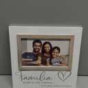 Malden International Designs 4x6 Familia Family Spanish Expressions Rustic Whitewash Picture Frame