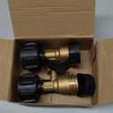 2-Pack Propane Tank Gauge with Leak Detector, Universal Level Indicator for 5-40 lb Tanks, QCC-1/Type 1 Connector for BBQ Grills, RV Campers, Patio Heaters and More