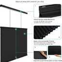 Changshade Top Down Bottom Up Shades,Blackout Cellular Shades Cordless,Top Down Bottom Up Cellular Shades,Honeycomb Blinds for Windows,Cellular Blinds Cordless,31Wide*72High,Black
