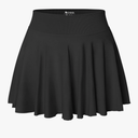OQQ Women Mini Skirts 2 in 1 Flowy Basic Versatile Stretchy Flared Casual A-line Skirt with Pockets L