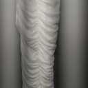 BEAGIMEG Women's Sexy Bodycon Sleeveless Ruched Mesh Club Party Midi Dress (Large, White)