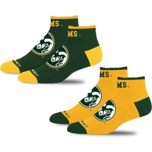 For Bare Feet NCAA Unisex Kids Front and Center Two Pack Ncaa Youth
