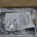 HapiRm Over Door Organizer Storage - Hanging Door Organizer with 4 Metal Large Capacity Baskets and Adjustable Coat Hook for Bathroom Bedroom Kitchen Pantry Closet Cabinet (White)