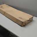 C Channel Steel Support Metal Support Bracing Hidden C Bracket for Table Top Live Edge Slab Woodworking, Black Coat Finish, 6 Holes (2 Pack, 36 Inch)