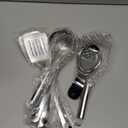 COOK WITH COLOR Kitchen Utensil Set - premium Nonstick & Heat Resistant Kitchen Gadgets, Turner, Spaghetti Server, Serving Spoons, Whisk, Tongs, Masher & Utensil Holder, 10-piece Black