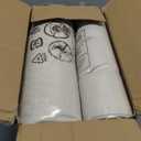 SUNROX Memory Foam Non Slip Rocking Chair Cushion, FadeShield Water Resistant Thicken Durable Tufted Pads, Set of Seat & Back Cushion with Ties for Indoor/Outdoor Rocker, 2 Piece, Cream