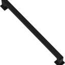 Alzassbg 6 Pack Matt Black Cabinet Pulls, 12-1/2 Inch(320mm) Hole Centers Cabinet Handles Square Kitchen Hardware for Cabinets AL3046MB