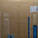 VooBang Gold Round Bathroom Mirror, 30 inch Circle Wall Mounted Hanging Mirror with Simple Modern Circular Metal Frame for Hallway, Entryway, Living Room, Gold Frame