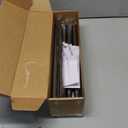 KAMANINA Curtain Rods for Windows 72 to 144 Inches (6-12ft) Long Heavy Duty Curtain Rod, 7/8 Inch Adjustable Decorative Drapery Rods with Netted Texture Finials, Bronze, Size: 32-144