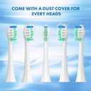 Replacement Toothbrush Heads Compatible with Philips Sonicare10 Pack Soft Replacement Electric Brush Head for 4100 5100 6100 HX9023/65 W Optimal Plaque Control Snap-on System