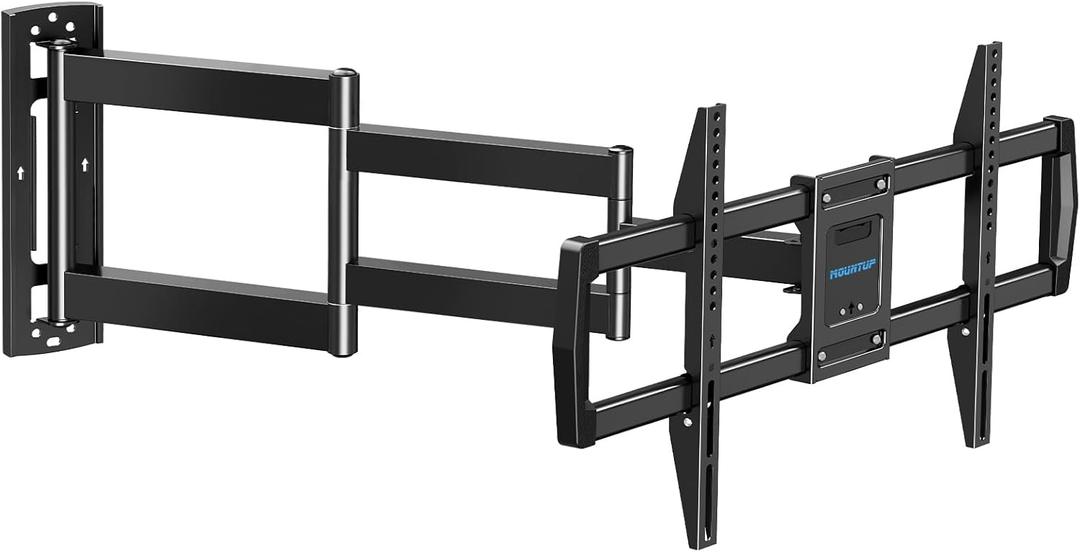MOUNTUP Outdoor TV Mount Weatherproof for Most 42-75 Inch TVs, Fits for Gazebo and Patio, Anti Rust 37.9" Long Arm Wall Mount Full Motion with Tilt & Swivel, Max VESA 600x400mm and Up to 99 LBS