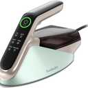 Newbealer Steam Generator Iron, 1500W Turbo Steamer for Clothes, 2 Bar Pressure Clothes Iron, 4 Steam & 4 Dry Heat Modes, Fast Heat-Up, 350ml Detachable Tank, Auto-Off, Self-Cleaning (Green)