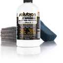 The Rag Company - Solution Finish Full Installation Kit - Enriche, Condition, Protect; Black Plastic Trim Restorer (12oz) + 2 Microfiber Towels + Applicator Sponge + Gloves