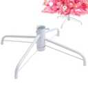 Metal Christmas Tree Stand, 15.7 Inch Replacement Xmas Tree Stand Base Universal Folding Tree Stand for 3 Ft to 7 Ft Christmas Artificial Trees Fake Tree, Fits 0.5-1.25 Inch Tree Pole, White