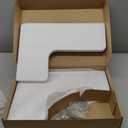 Floating Corner Shelves Set of 3, Solid Wood Picture Wall Shelf, Floating Shelves for Storage for Bedroom Kitchen Bathroom Living Room (White)