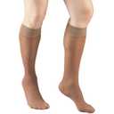 Truform Sheer Compression Stockings, 8-15 mmHg, Women's Knee High Length, 20 Denier, Taupe, X-Large