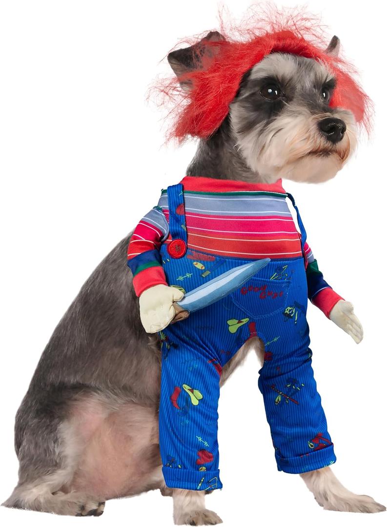 Child's Play: Chucky Pet Costume for For Dogs or Cats by Rubies, Medium