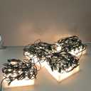 Vintage C9 Christmas Lights Outdoor, 50 FT C9 String Lights with 50 Clear Bulbs, Waterproof Christmas Tree Light for Outdoor Indoor Xmas Roofline Backyard Garden Patio Home Holiday Decor, Green Wire