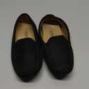 DADAWEN Toddler Little Kid Boys Girls Soft Suede Leather Slip On Penny Loafer Dress Shoes Moccasin Flat Boat Shoes Wedding Church Oxford (Black)