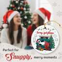 3 x Penguin Christmas Ornament 2025 - Cute Penguin Gifts for Boys Girls, Funny Penguins Lover Gifts for Men Women Animal Lovers, Sorry I Got Plans, Ceramic Ornament for Christmas Tree