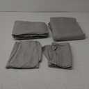 Queen Size 4 Piece Sheet Set - Comfy Breathable & Cooling Bed Sheets Set - Hotel Luxury Bedding for Women, Men, Kids, Teens, Boys & Girls - Deep Pockets, Soft and Wrinkle Free - Oeko-Tex - Light Grey