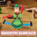 ABOOFAN 4Pc Funny Wooden Toy Ornaments Hanging Decoration Wood Puppet Doll Toys Wooden Hanging Puppet Toys Marionette Pull String Doll (Random Style)