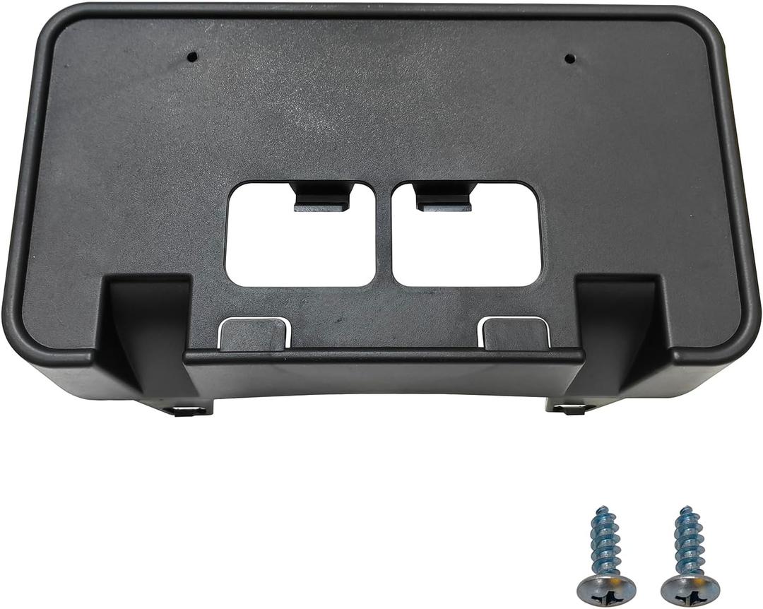 Front Bumper License Plate Frame Bracket Holder Compatible with 2008 2009 2010 Ford F250 F350 F450 F550 Super Duty Replace BC3Z-17A385-A