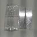 Colovis Mini Dessert Cups, 100 CT 2oz Clear Plastic Parfait Appetizer Cups with Spoons Mini Square Dessert Bowls for Serving, Tasting (100)