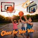 Mini Indoor Basketball Hoop for Kids, Over Door Basketball Toy with LED Electronic Scoring & 3 Balls, Anti-Impact Backboard, Basketball Toys Gifts for 6 7 8 9 10 11 12 Year Boys Adults Bedroom Office