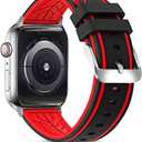 Compatible with Apple Watch Bands 49mm 46mm 45mm 44mm 42mm 41mm 40mm 38mm Silicone Diver Model Replacement Rubber Sport Watch Strap for iWatch Series 11/10/9/8/7/6/5/4/3 Ultra/SE 3/2/1