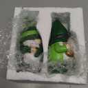 Newman House Studio St Patricks Day Decorations Gnome Dcor - 2Pc Resin Gnome Figurines with Green Shamrock Horseshoe Modern Farmhouse Dcor for Tabletop Home Dcor