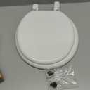 Bemis 400TTA Economy Durable Wood Toilet Seat, Made in USA, Round, White