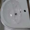 20"x17" Small White Porcelain Pedestal Sink 1 Hole for Bathroom, 20"x17"x32"H