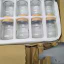 16pack Mason Jars 16oz with Airtight Woodgrain Lids and Bands, Pint Canning Jars, Clear Glass Jars for Canning, Pickling, Meal Prep, Jam, Honey, Shower/Wedding Favors, Labels & Brush & Twine Included