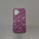 Caseative for iPhone 16 Case,Water Ripple Pattern Curly Wave Shape Soft Phone Case (Purple)
