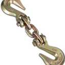 Pelopy 1 Pack Double Clevis Slip Hook 12, 000 Lbs Capacity Heavy Duty Alloy Steel for ATV/UTV/Truck Trailer Works with 5/16" or 3/8" Chain