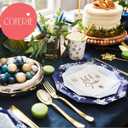 Snowflake Blue Small Plates (Set of 10) by Coterie (Let It Snow)